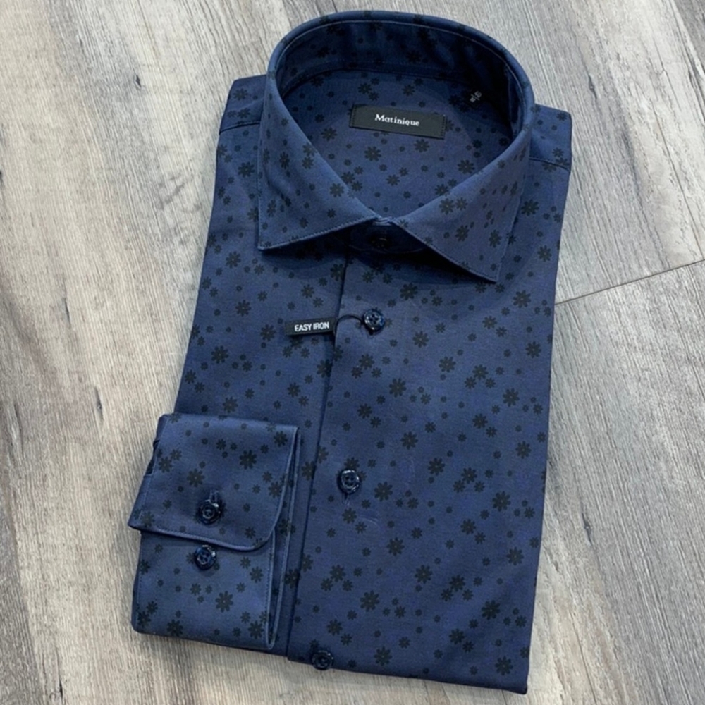 MATINIQUE Flower Print Cotton Shirt